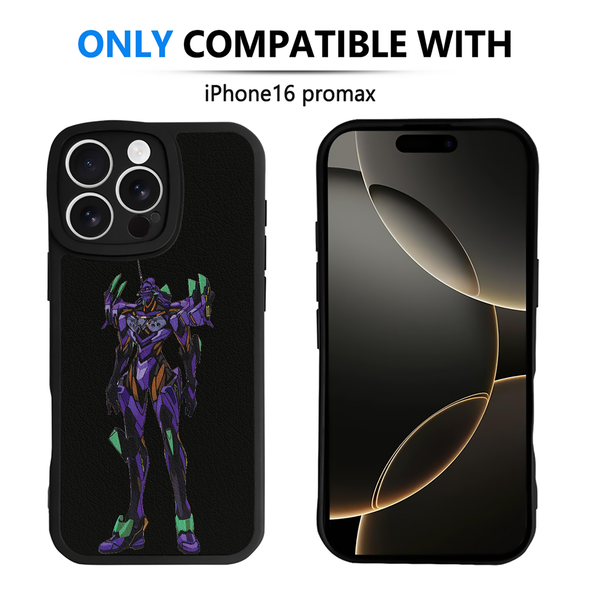 （画像用） EVA 新世紀エヴァンゲリオン 【iPhone 16シリーズ対応】シリコンスマホケース（レザー調） 材質：シリコン